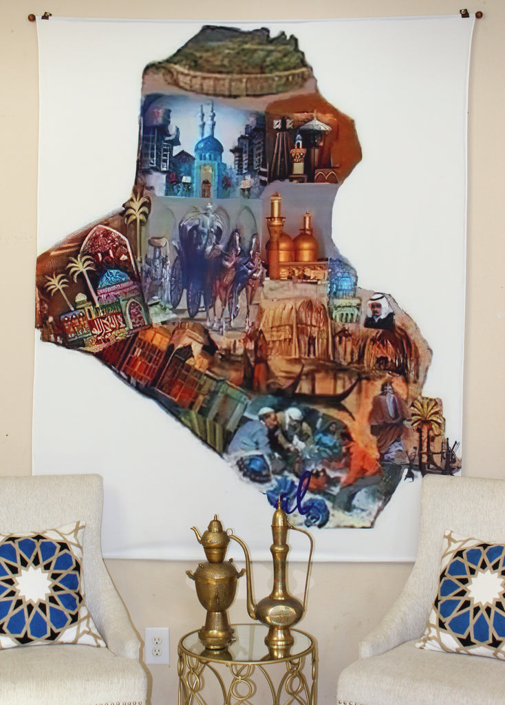 Iraqi Map Tapestry